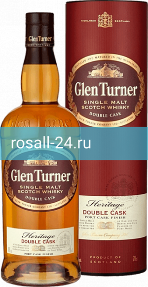 Виски Glen Turner, Heritage Double Wood, в подарочной упаковке